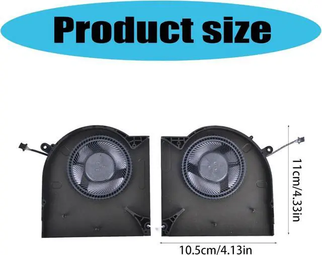 Alt view image 3 of 7 - Laptop Cooling Fan Laptop CPU GPU Cooler Radiators High Efficiency for M17 M17 P45E Computer Computer CPU Fan