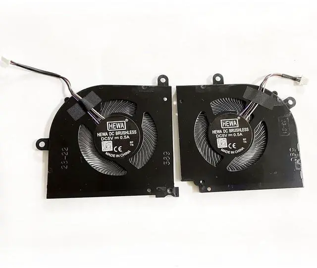 Alt view image 2 of 6 - Replacement CPU+GPU Cooling Fan for MSI Stealth 15M A11UEK 15M A11UEK-009 15M A11UEK-280 15M-A11UEKV 15M-A11SEK 15M-A11SDK MS-1562 MS-1563 DC 5V 1A Series BS5405HS-U4X BS5405HS-U4W