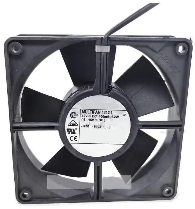 Main image of Cooling Fan for PAPST MULTIFAN 4312L 120 * 120 * 32MM 12VDC 1.2W 100MA New