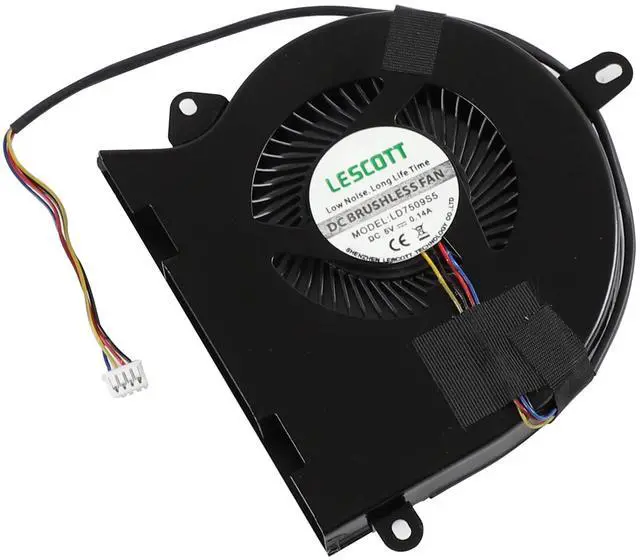 Alt view image 3 of 6 - CPU Cooling Fan Cooler Replacement for MD7509HS LD7509S5 BF07509H05FP MINI PC DC5V 0.14A 4PIN