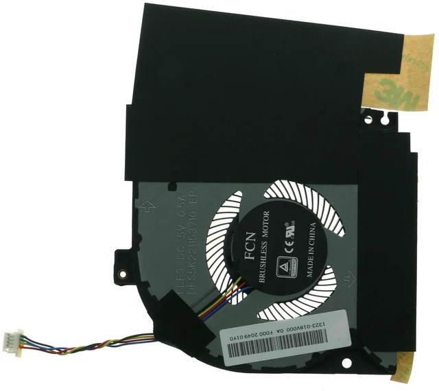 Alt view image 4 of 4 - Replacement GPU Cooling Fan for Dell Alienware M15 R1 ALW15M 0PDMM0 PDMM0 DFS5K221153710 FLF3 5V 0.5A 1323-018V000