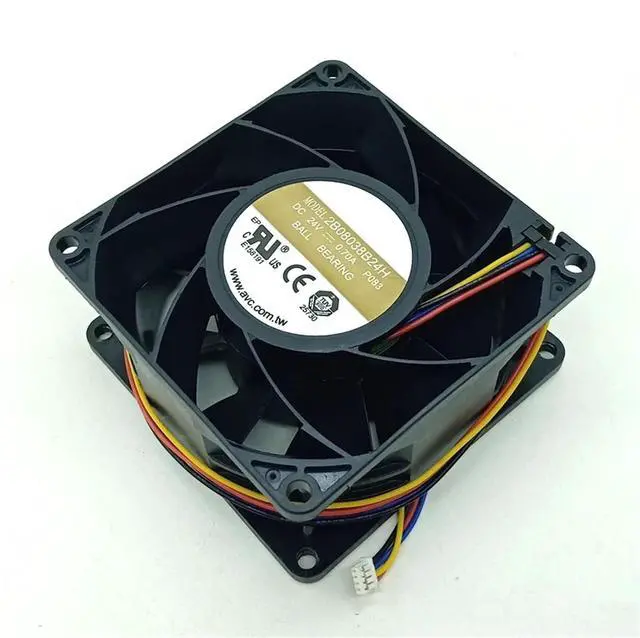 Alt view image 2 of 4 - 1pc 2B08038B24H for 8038 24V 0.70A Inverter Fan 8cm Double Ball High Volume PWM Cooling Fan