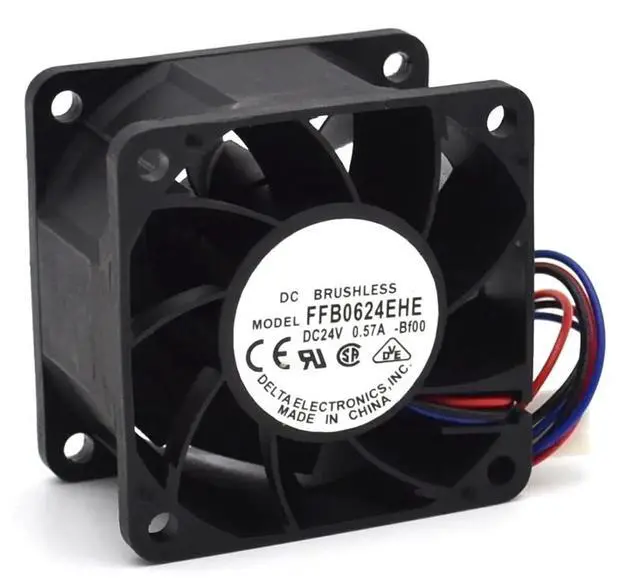 Main image of 1pc FFB0624EHE 24V 0.57A 6CM 60mm 6038 Third-line Speed Ball Bearing Cooling Fan for 60 * 60 * 38mm