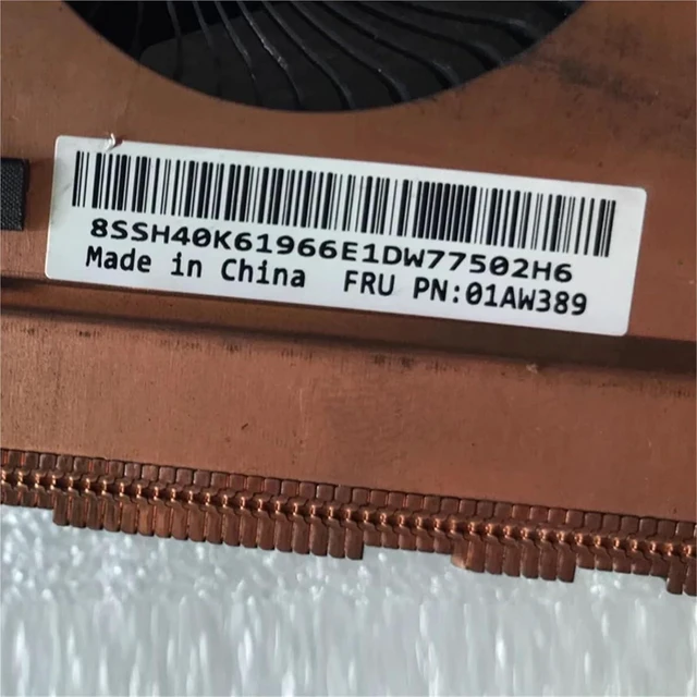 Alt view image 3 of 3 - 01AW390 01AW389 for T460P T470P Laptop CPU Cooling Fan Cooler Fan with Heatsink