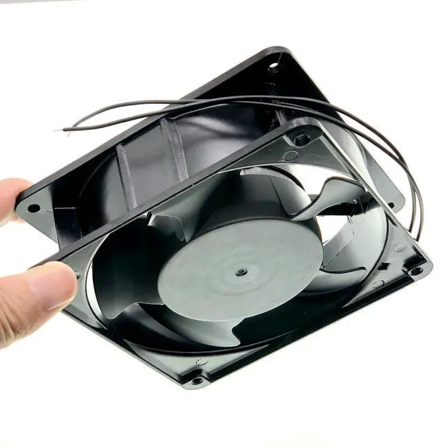 Alt view image 7 of 7 - for SA1238A1 SEADA 110/120V 120mm Axial Fan - 0.25A 50/60HZ 12038 2-Wire Cooling Fan, Industrial Control Cabinet Cooling Fan