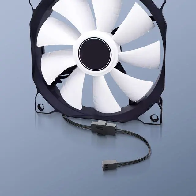 Alt view image 5 of 7 - 4Pin PWM to 3Pin Standard Fan Adapter Cable PWM Fan Temperature Control Cable for Desktop PC 4-Pin/3-Pin Cooling Fan Cable (5 Pack)
