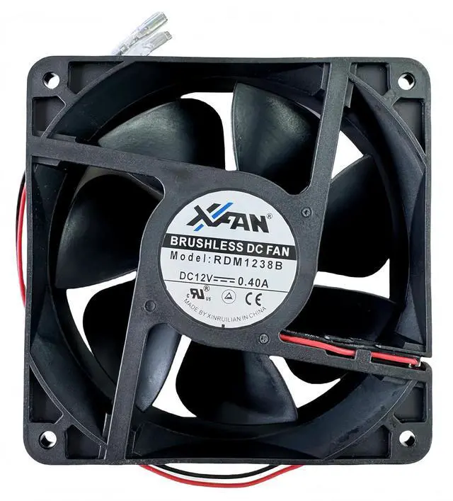 Alt view image 5 of 7 - for RDM1238B Chassis Cooling Fan DC12V 0.40A 120mm 12038 120×120×38mm 2 Wire Brushless Inverter Cooling Fan