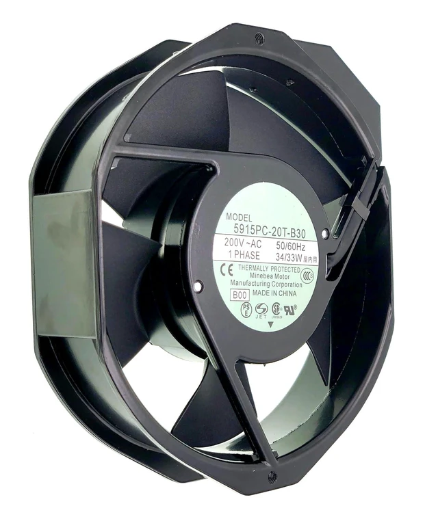 Alt view image 4 of 6 - For NMB-MAT 5915PC-20T-B30 200V 34/33W 17238 AC Cooling Fan, Size:150x 172 x 38MM.