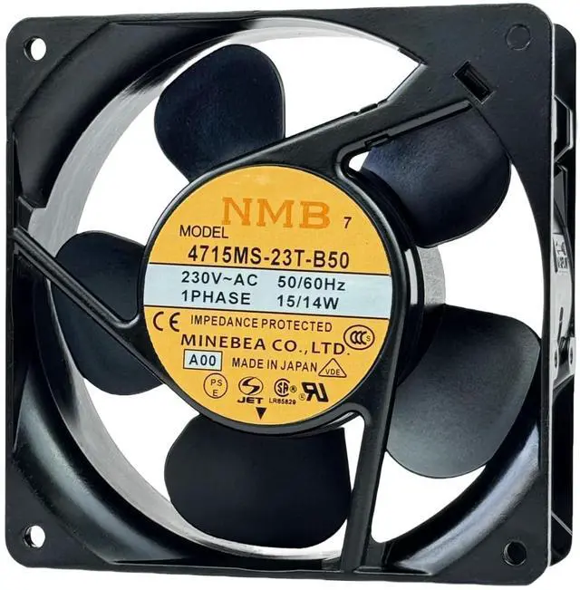 Main image of for NMB 4715MS-23T-B50 Cooling Fan, AC230V 15/14W 50/60Hz 120×120 ×38mm Cooling Fan
