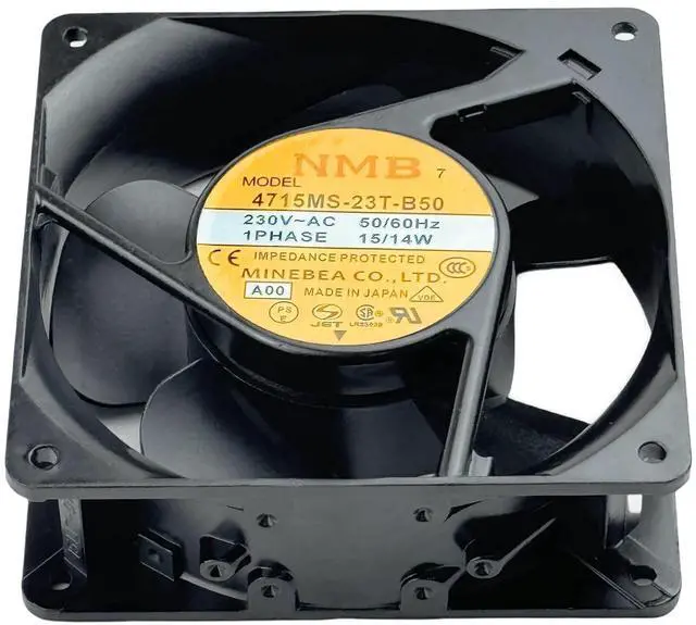 Alt view image 6 of 7 - for NMB 4715MS-23T-B50 Cooling Fan, AC230V 15/14W 50/60Hz 120×120 ×38mm Cooling Fan