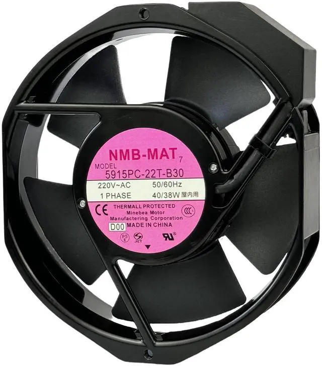 Main image of for 5915PC-22T-B30 220V Cooling Fan, 40W/38W 50/60Hz 172X150X38mm Inverter Cooling Fan Enclosure Power Fan 5915PC-22T-B30
