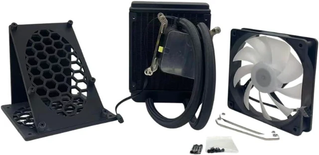 Alt view image 5 of 7 - for NerdQaxe+ + Hydro 4.8TH/S BTC Miner Cooling Fan Kit- Crypto Machine Miner Liquid Cooling System Fan Unit A