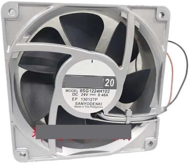 Main image of for Sanyo for Denki 9SG1224H102 DC 24V 0.46A 120x120x38mm 2-Wire Server Cooling Fan