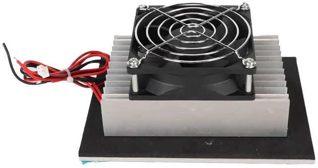 Main image of Peltier Cooling Fan 12V 120W, Semiconductor Cooler with Aluminium Alloy, Noiseless Refrigeration System for PC Tablet Box Bed, Compact Space Saving with Airtight Structure