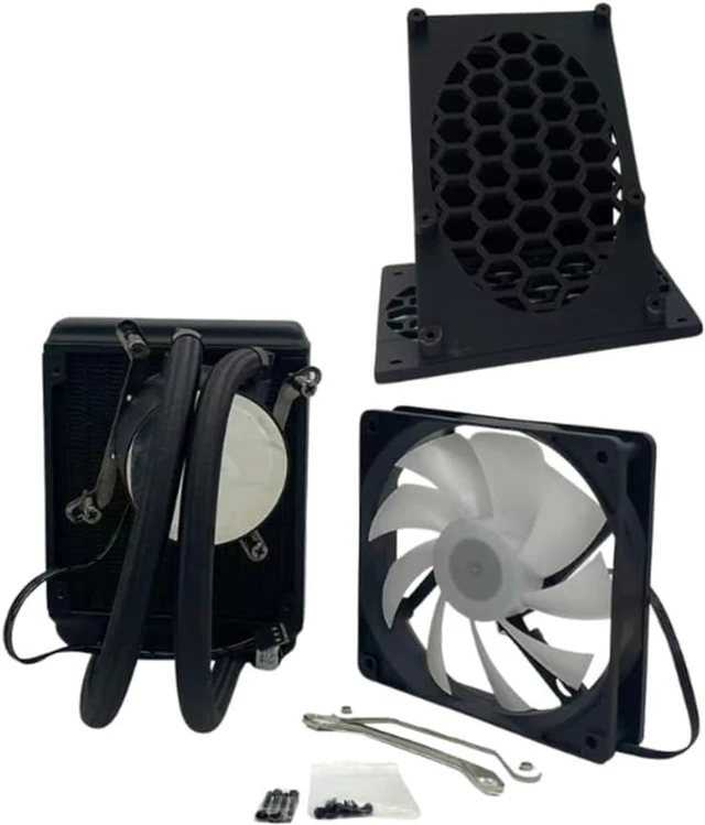 Alt view image 6 of 7 - for NerdQaxe+ + Hydro 4.8TH/S BTC Miner Cooling Fan Kit- Crypto Machine Miner Liquid Cooling System Fan Unit A