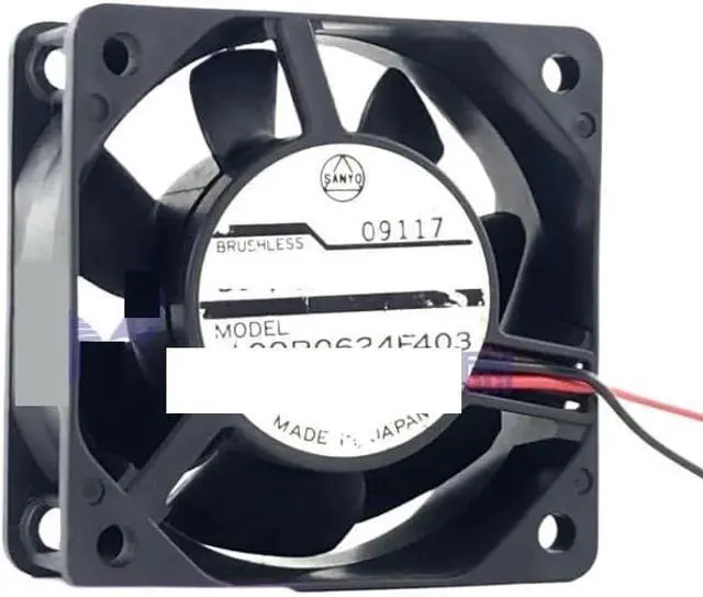 Main image of for Sanyo for Denki 109R0624F403 DC 24V 0.05A 60x60x25mm 2-Wire Server Cooling Fan
