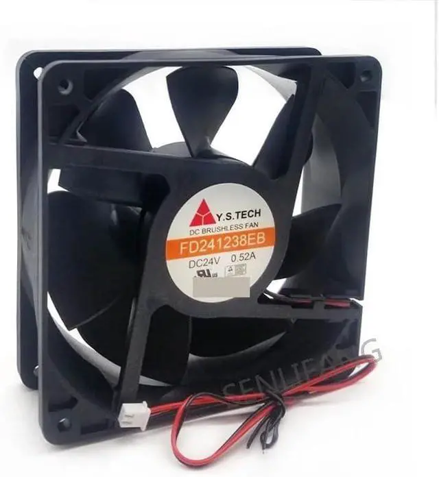 Main image of FD241238EB 12038 24V 0.52A 12CM 2Lines Dual Ball Bearing Cooling Fan for Y.S.TECH