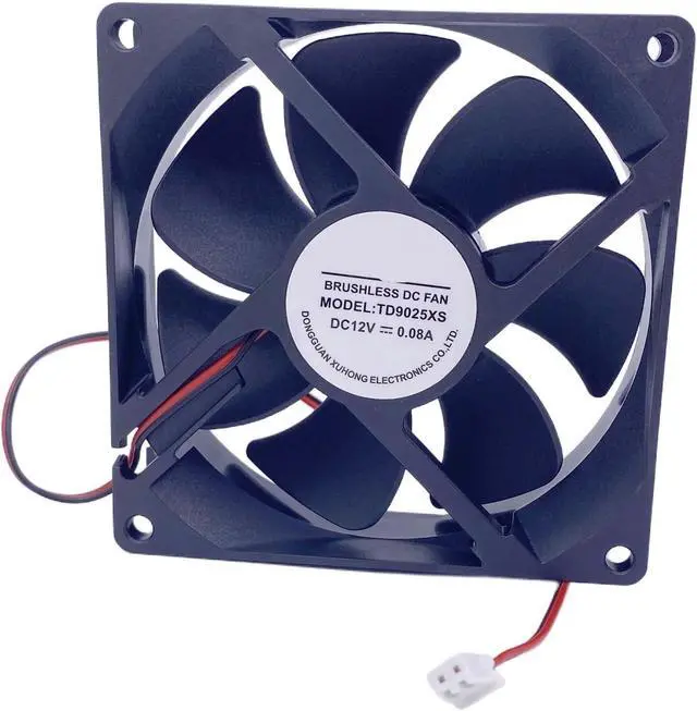 Main image of Cooling Fan TD9025XS DC 12V 0.08A for 9025 9CM 90x90x25mm 2-Pin 2-Wire Silent Cooling Fan