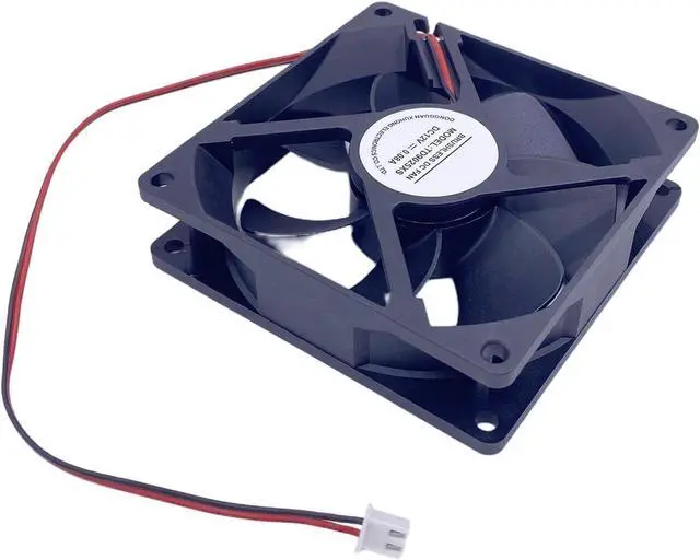 Alt view image 2 of 4 - Cooling Fan TD9025XS DC 12V 0.08A for 9025 9CM 90x90x25mm 2-Pin 2-Wire Silent Cooling Fan