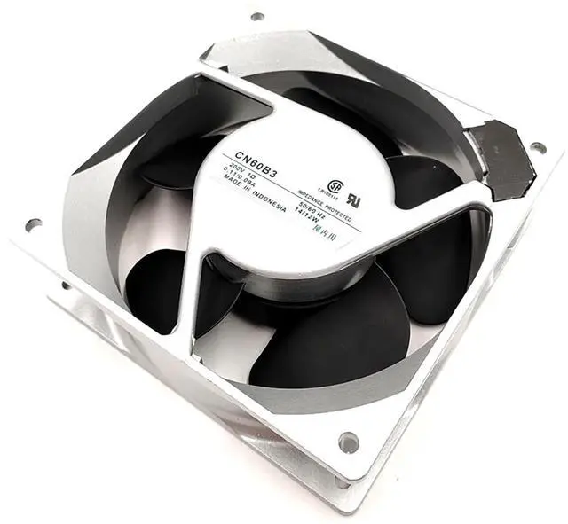 Alt view image 4 of 7 - 120mm x 38mm AC Axial Flow Fan Plug-in Type Interface, 12038 CN60B3 200V 12W High Performance Server Cooling Fans, Mount Kit Unversal Air Cooler for Servo Drive