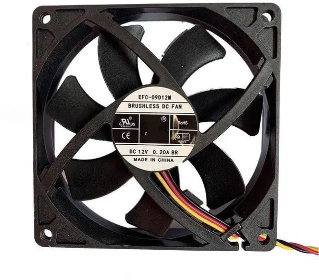 Main image of Brushless DC Fan for efc-09d12dm 12V 0.20a 90mm 92mm Suitable for UPS Ultra-Quiet Server Cooling Fan