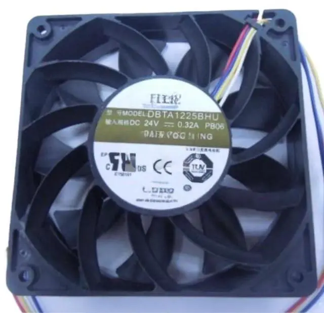 Main image of 120mm Fan for DBTA1225BHU 12V 0.32A DC Cooling Fan, 4-Wire, Suitable for Industrial and Server Applications
