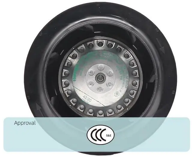 Alt view image 7 of 7 - R2E133-BH66-07 AC Centrifugal Fan for ebM Papst -R2E133BH6607 230V AC 25/28W 0.11/0.13A 2700/3200RPM 1-Phase Control Industrial Cooling Fan for Machine Tool Heat Dissipation Air Purifier