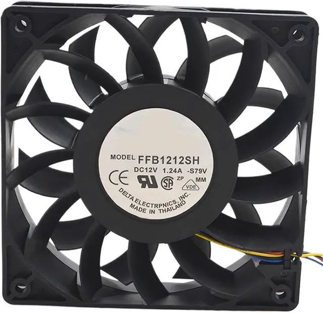 Main image of for FFB1212SH 12V 1.24A 14.8W 3700RPM 12cm 12025 120x120x25mm Double Ball Bearing Cooling Fan