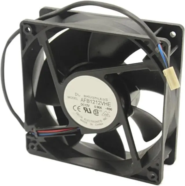 Alt view image 2 of 4 - for AFB1212VHE-R00 12V 0.9A 10.8W 3200RPM 12cm 12038 120x120x38mm Double Ball Bearing Cooling Fan
