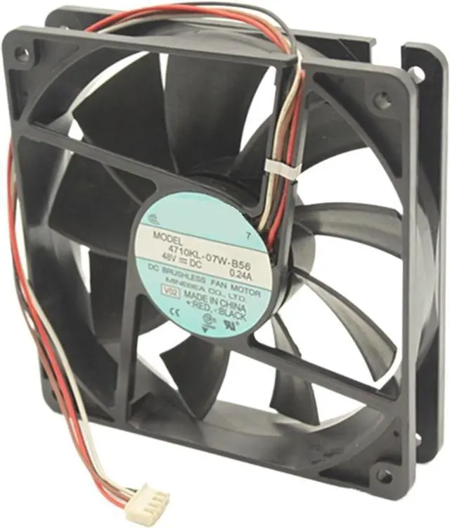 Main image of 1pc for 4710KL-07W-B56 48V 0.24A 12cm 12025 120x120x25mm 4000RPM Double Ball Bearing Cooling Fan