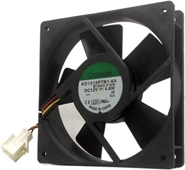 Alt view image 2 of 2 - 1pc for KD1212PTB1-6A 12V 4.8W 1600RPM 12cm 12025 120x120x25mm Ball Bearing Cooling Fan High Speed Chassis Cooling Fan