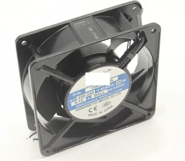 Alt view image 3 of 6 - 1pc for BT220 12038B2HL AC 220-240V 50/60Hz 20W 0.12A 12cm 12038 120x120x38mm Ball Bearing Cooling Fan