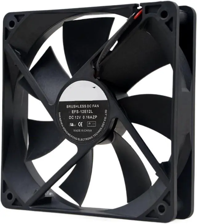 Alt view image 2 of 4 - for EFS-12E12L 12V 0.16A 1600RPM 12cm 12025 120x120x25mm Chassis Power Supply Cooling Fan