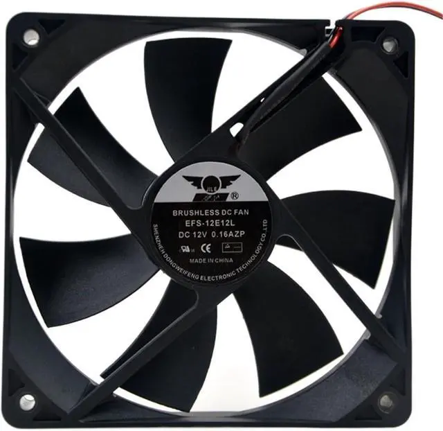 Main image of for EFS-12E12L 12V 0.16A 1600RPM 12cm 12025 120x120x25mm Chassis Power Supply Cooling Fan