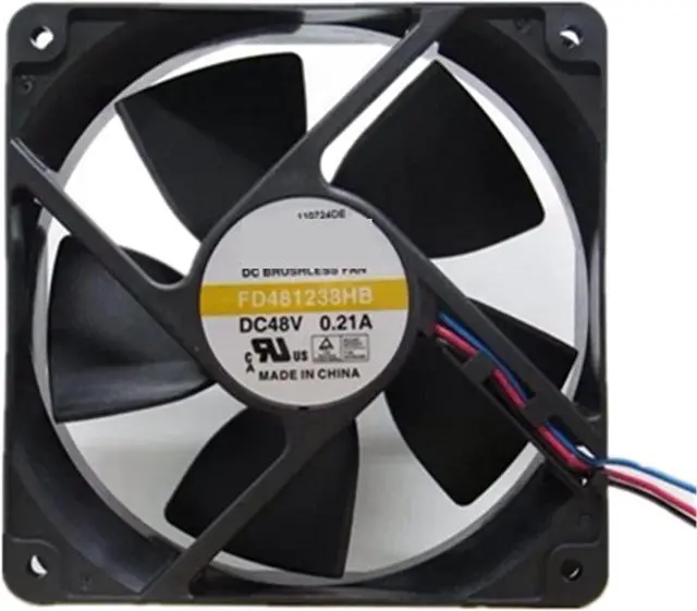 Alt view image 3 of 6 - for FD481238HB 48V 0.21A 10.08W 3800RPM 12cm 12038 120x120x38mm Double Ball Bearing Cooling Fan