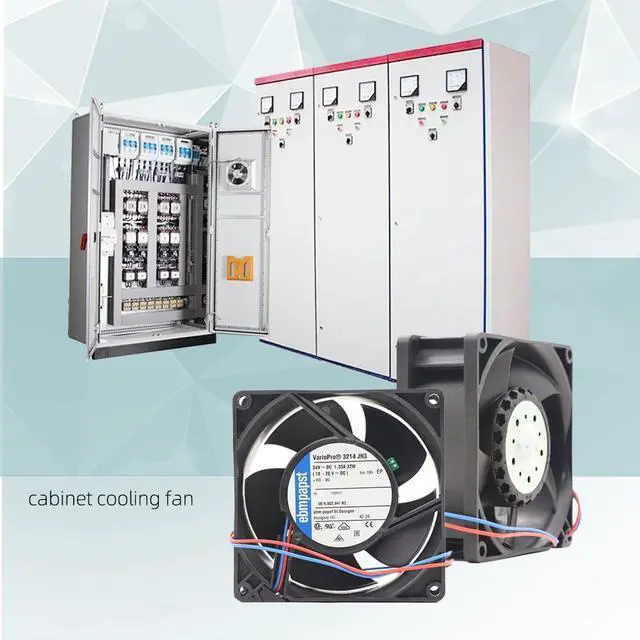 Alt view image 4 of 7 - 3214 JH3 24VDC Axial Fan for ebM Papst -3214JH3 238 m³/h Airflow 11,000 RPM 30W 1.24A Compact Cooling Fan Compatible with Inverter