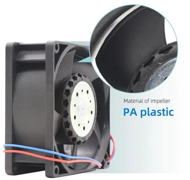 Alt view image 6 of 7 - 3214 JH3 24VDC Axial Fan for ebM Papst -3214JH3 238 m³/h Airflow 11,000 RPM 30W 1.24A Compact Cooling Fan Compatible with Inverter