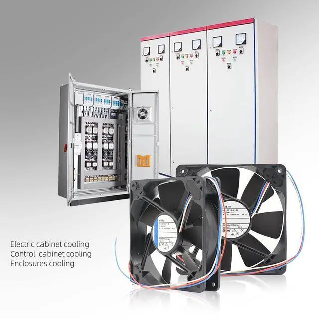 Alt view image 4 of 6 - 4414F/2 for ebm papst 24V DC Cooling Fan, 4414F2 Fan 0.21A 5W Axial Ball Bearing Cabinet Cooling Fan 2900RPM 168m³/h Airflow 120x120x25mm