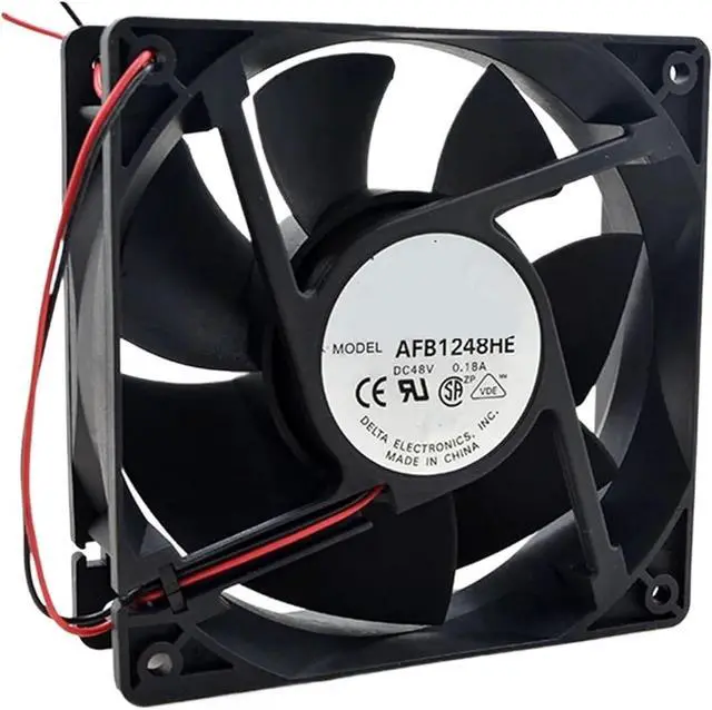 Main image of 1pc for AFB1248HE 48V 0.18A 8.64W 2600RPM 12cm 12038 120x120x38mm Double Ball Bearing Cooling Fan