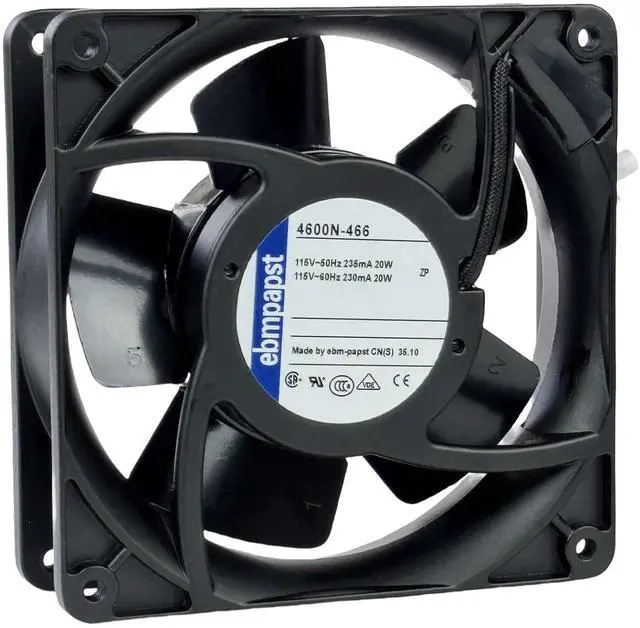 Alt view image 4 of 7 - for ebmpapst 4600N-466 Axial Fan,115V 20W 106CFM Industrial Cooling Fan All-Metal Heat-Resistant Cooling Fan 4600N-466
