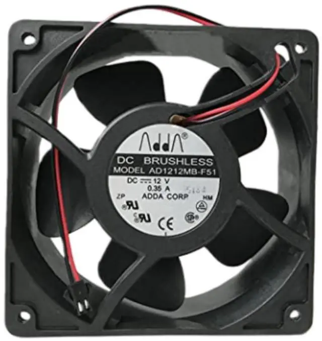 Main image of AD1212MB-F51 Cooling Fan 12CM for 12V 0.35A 12038 120MM 120X120X38MM 2-Wire Fan