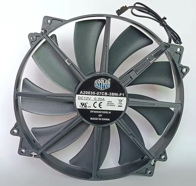 Main image of New A20030-07CB-3MN-F1 DC12V 0.30A DF2003012SELN 20CM 200×200×30mm 3-Wire Chassis Mute Cooling Fan for A20030-07CB-3MN-F1 DC Fan