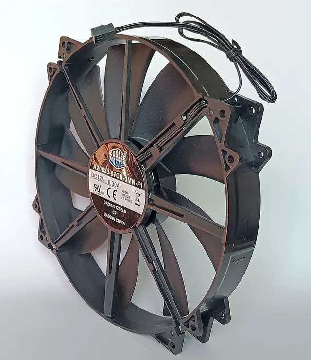 Alt view image 2 of 7 - New A20030-07CB-3MN-F1 DC12V 0.30A DF2003012SELN 20CM 200×200×30mm 3-Wire Chassis Mute Cooling Fan for A20030-07CB-3MN-F1 DC Fan