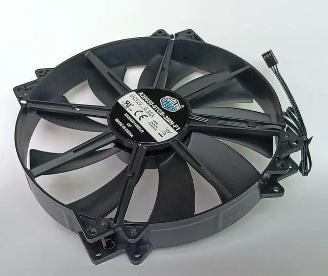 Alt view image 4 of 7 - New A20030-07CB-3MN-F1 DC12V 0.30A DF2003012SELN 20CM 200×200×30mm 3-Wire Chassis Mute Cooling Fan for A20030-07CB-3MN-F1 DC Fan