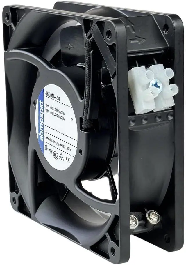 Alt view image 6 of 7 - for ebmpapst 4600N-466 Axial Fan,115V 20W 106CFM Industrial Cooling Fan All-Metal Heat-Resistant Cooling Fan 4600N-466