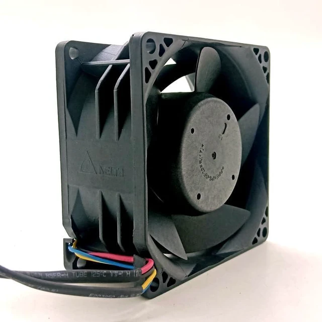 Alt view image 4 of 4 - THB0812BE for DC 12V Speed Air CFM Powerful Cooling Fan,80X80X38mm Dual Ball Bearing for Miner GPU Cooler