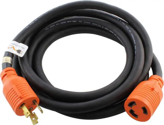 Main image of AC WORKS NEMA L6-30 Rubber SOOW 10/3 Extension Cord (25FT)