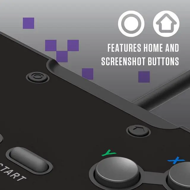 Alt view image 6 of 7 - ViewSonic Legacy 16 Wired USB Controller - Features Home, SS & ZL/ZR Buttons - for Switch, PC, MacOS, RetroPie, Raspberry Pi - Onyx
