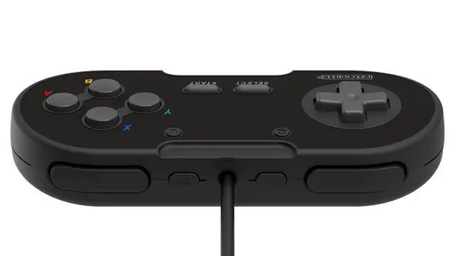 Alt view image 3 of 7 - ViewSonic Legacy 16 Wired USB Controller - Features Home, SS & ZL/ZR Buttons - for Switch, PC, MacOS, RetroPie, Raspberry Pi - Onyx