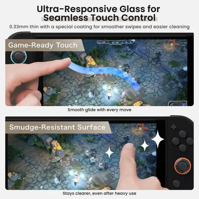 Alt view image 4 of 7 - ViewSonic Tempered Glass Screen Protector for Nintendo Switch 2 (2025) | 2 Pack | 7.9 | Anti Blue Light Filter | EZ Guide Alignment Kit for Flawless Installation | 10H Hardness | Designed in Japan